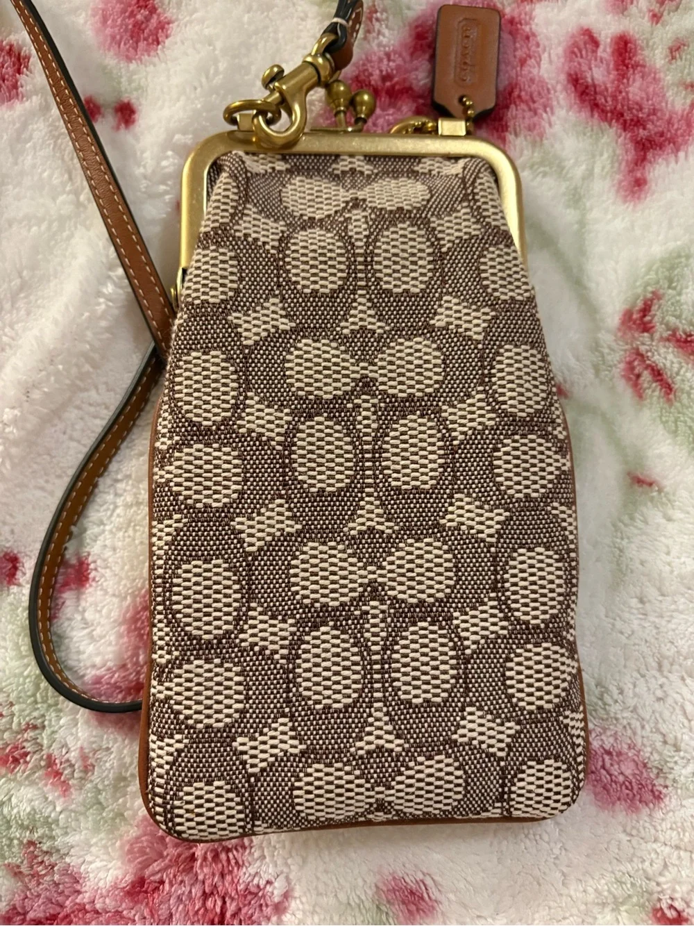 Coach Signature Ladybug Kisslock super rare HTF prestine condition